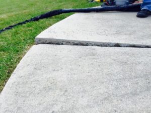 uneven concrete