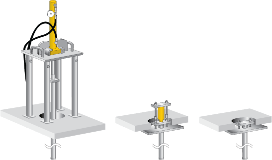 Piers for slab lifting