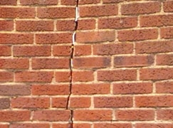 cracked bricks in Oklahoma