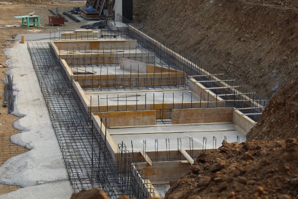 new slab-on-grade foundation