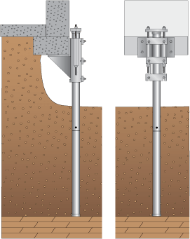 Steel push piers for foundation repair